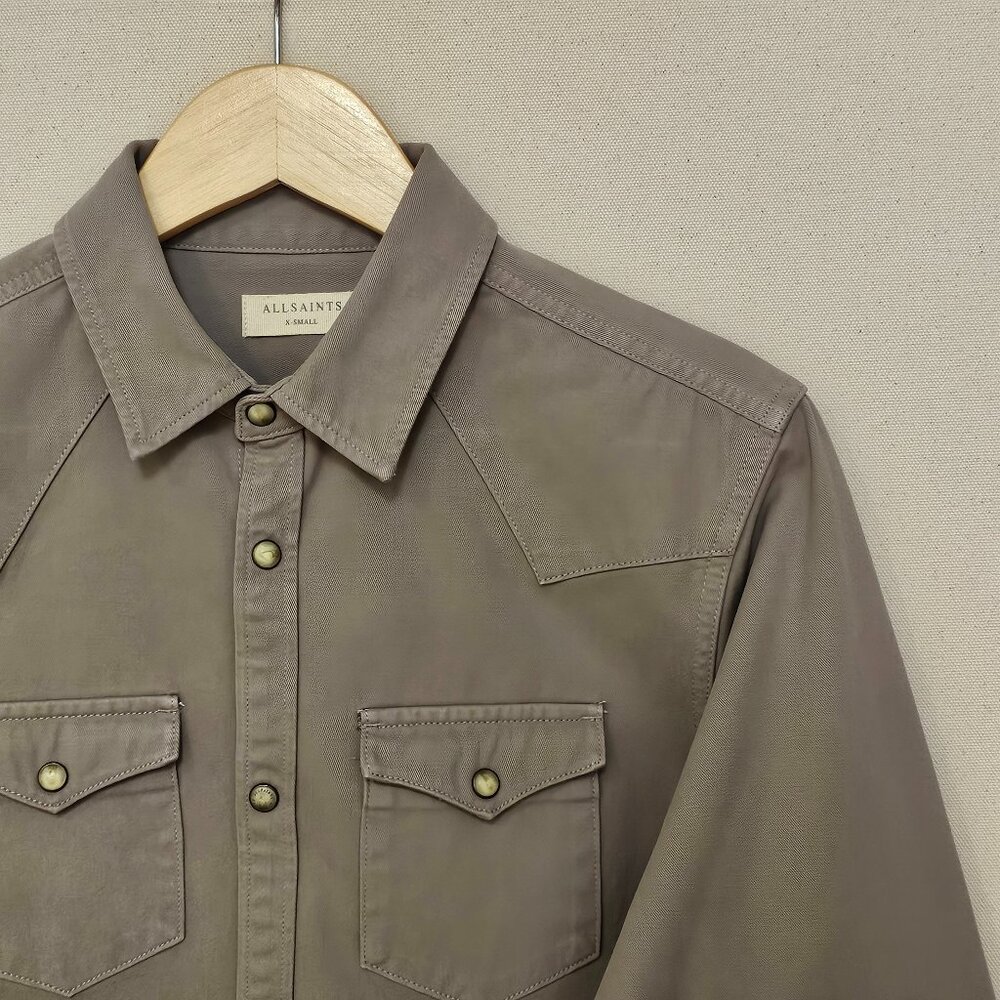 All Saints Ceres Snap Shirt XS